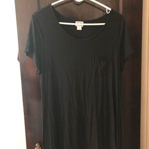 Black T-Shirt Dress from Mossimo - XL